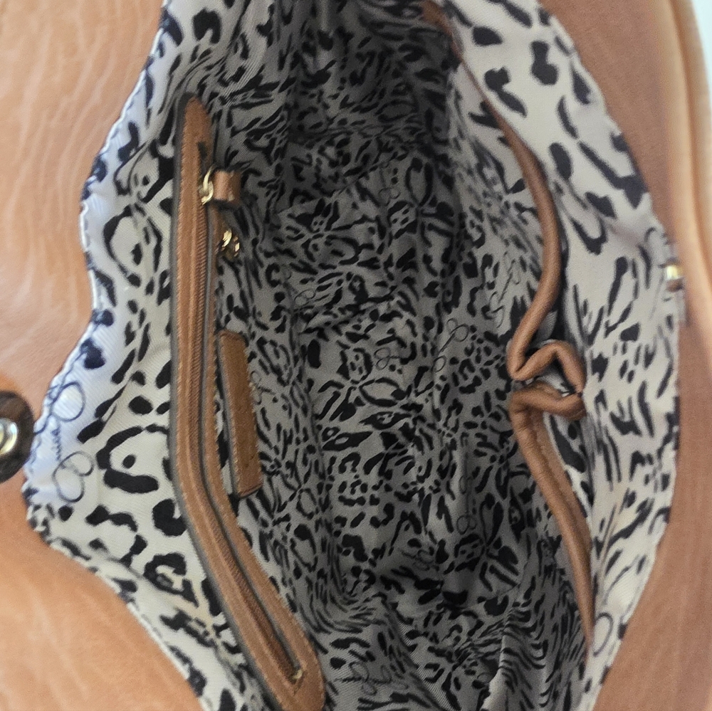 Jessica Simpson Tan Studded Hobo Shoulder Bag - Picture 7 of 7